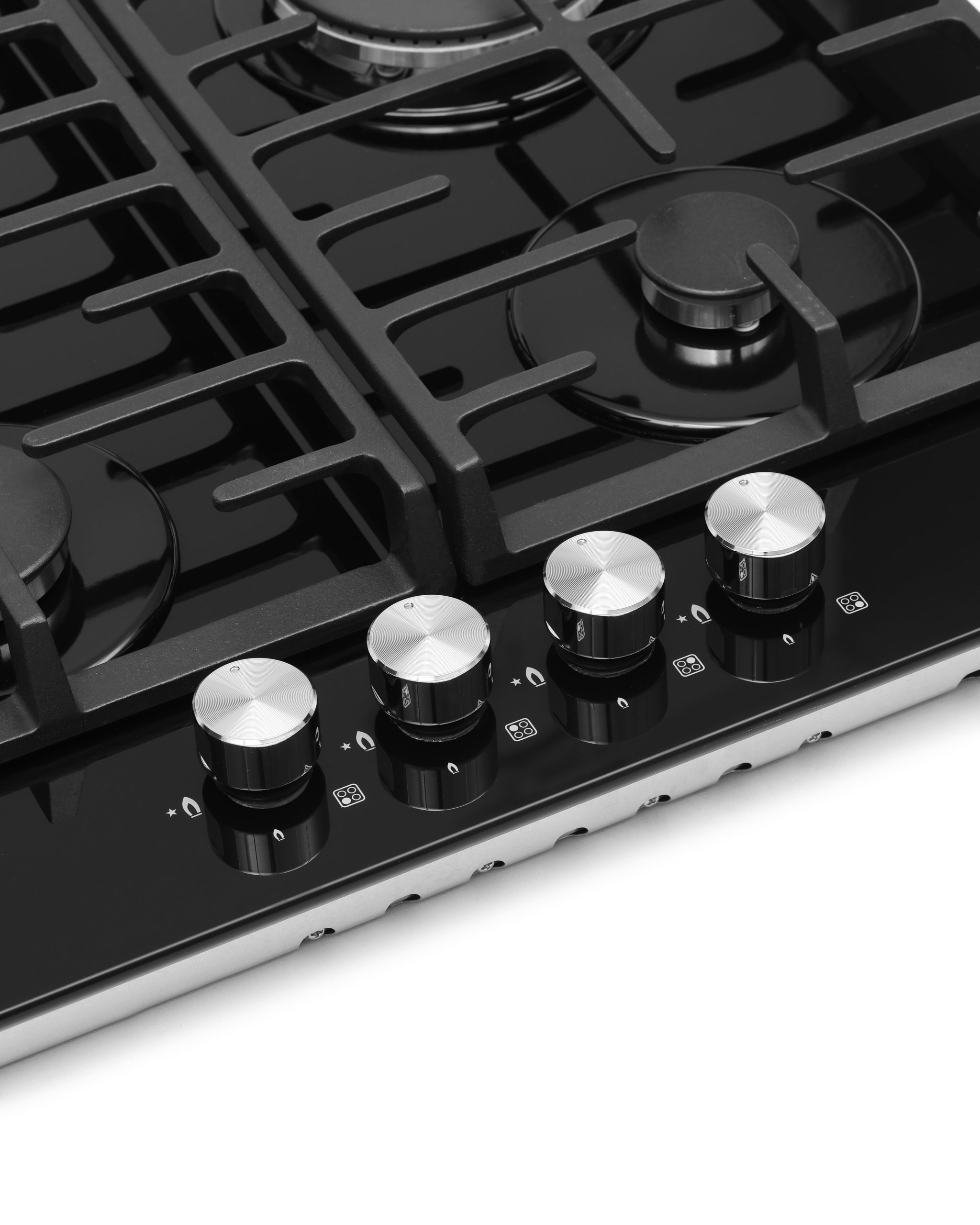 Built in Glass on Gas Hob - Black img 4