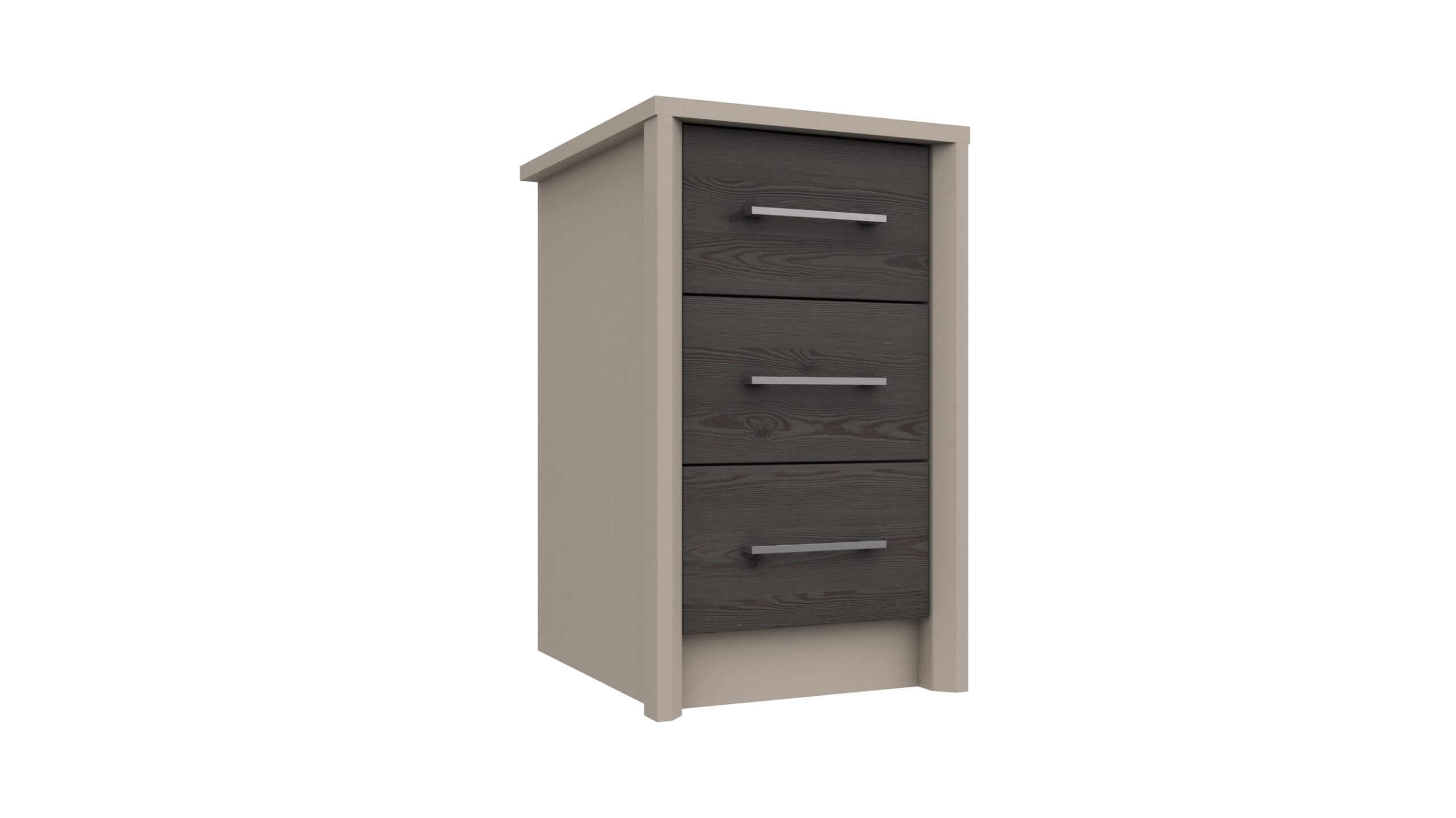 Fusion 3 drawer bedside